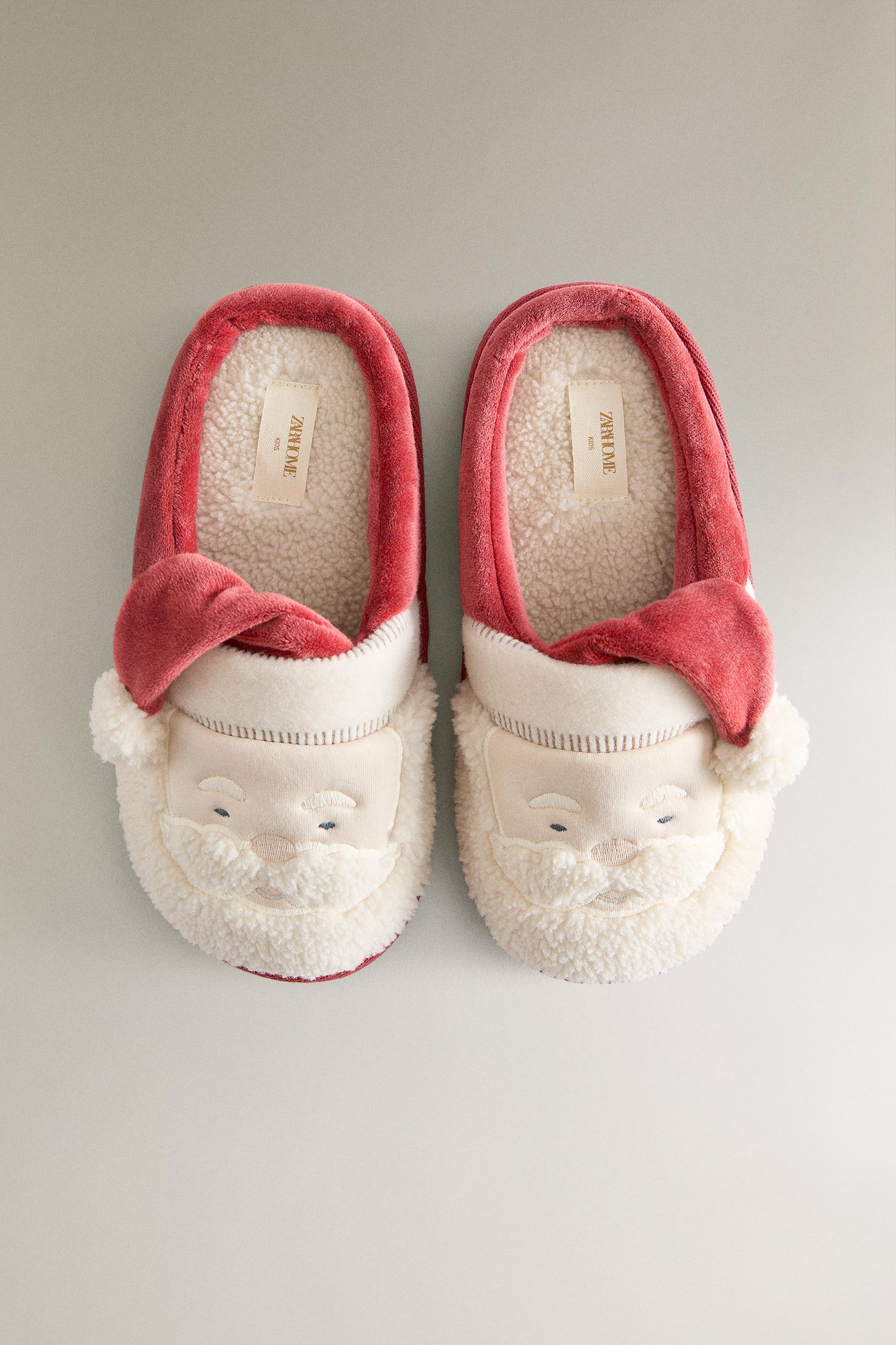 CHAUSSONS ENFANT OUVERTS À L’ARRIÈRE NOËL PÈRE